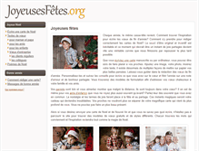 Tablet Screenshot of joyeusesfetes.org